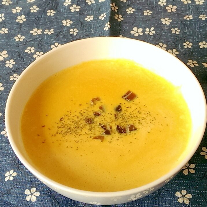 レンジで簡単かぼちゃスープ